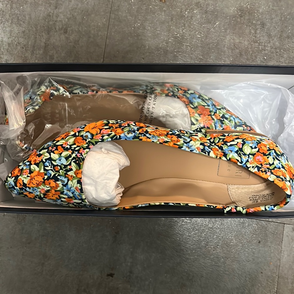 Kari Blue floral loafers